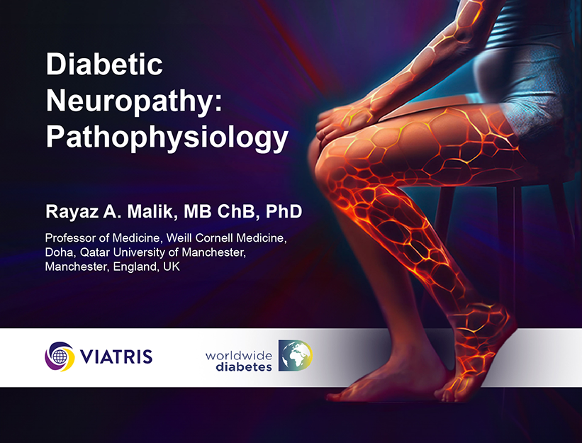 Slide deck on “Diabetes neurology: Pathophysiology” by Prof Malik